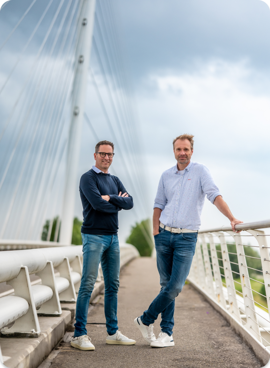 Bas en Erik (eigenaren Verstraten & Bergkamp)